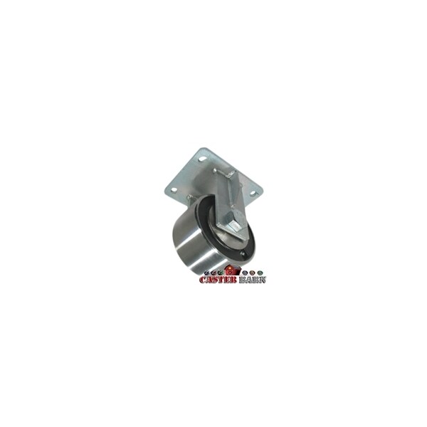 6"x3" Kingpinless Heavy Duty Rigid Caster, Forged Steel Wheel, 10,